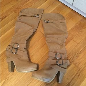 Knee High Tan Boots